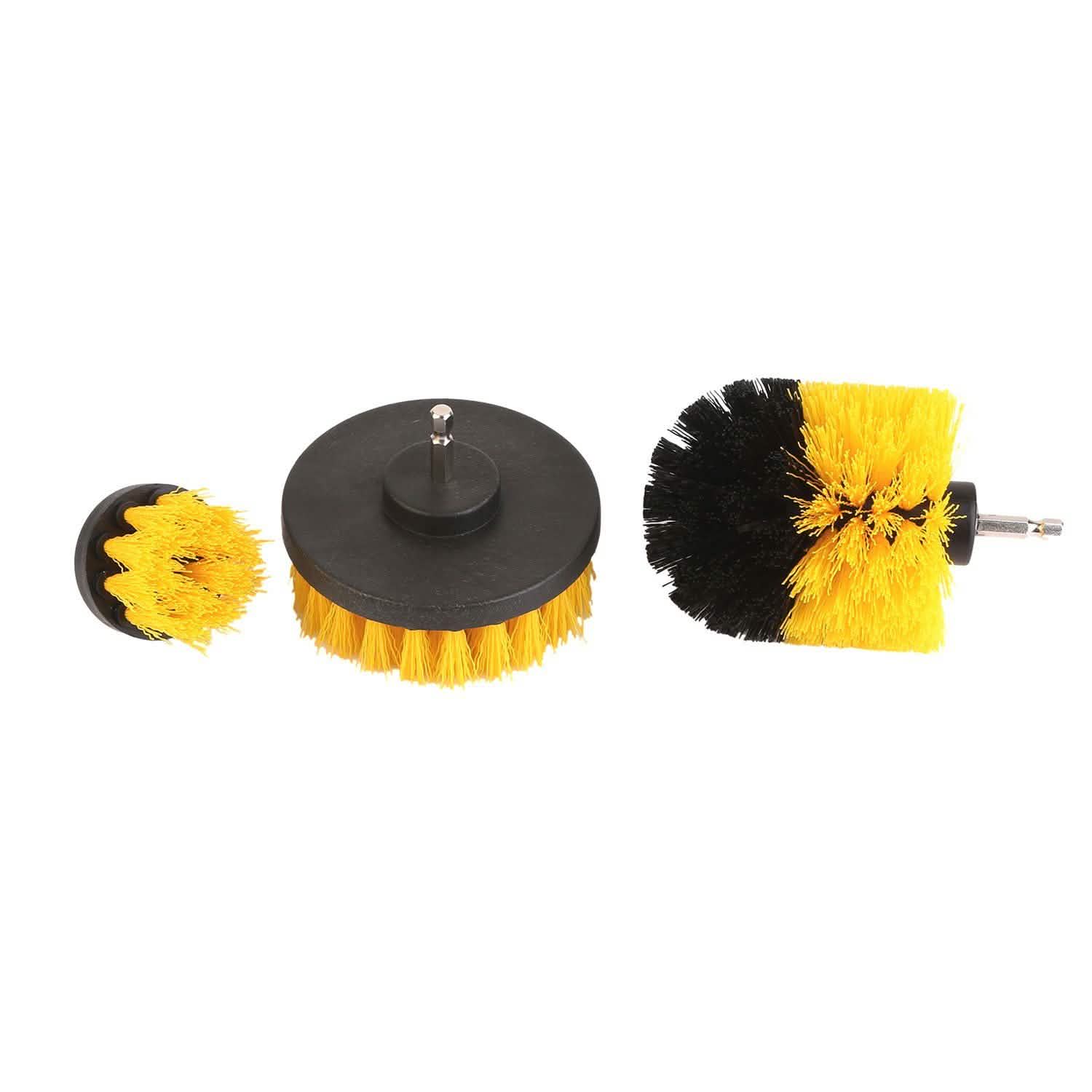 3-Piece Set: Drill Brush Power Scrubber Home Improvement - Tophatter Daily Deals
