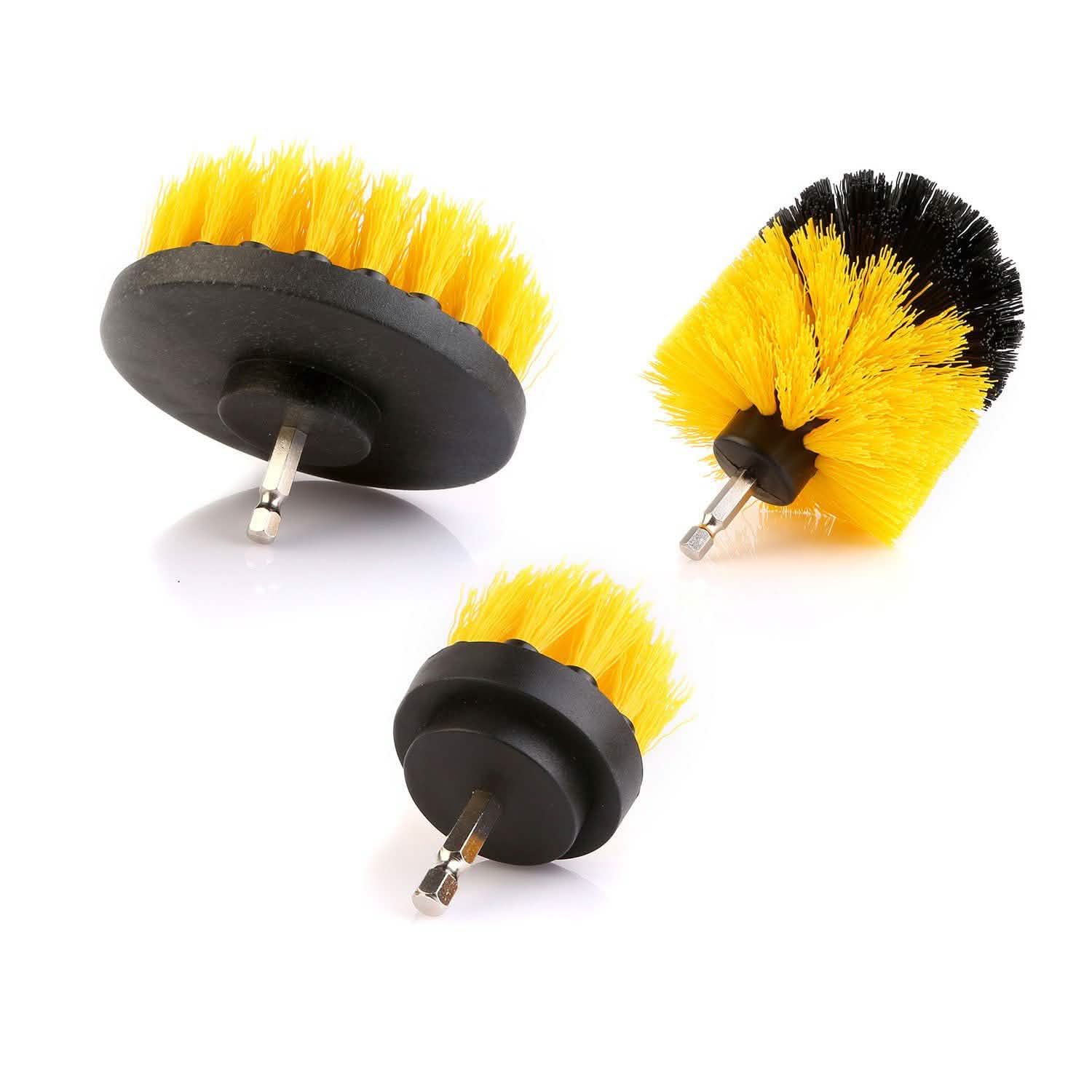 3-Piece Set: Drill Brush Power Scrubber Home Improvement - Tophatter Daily Deals