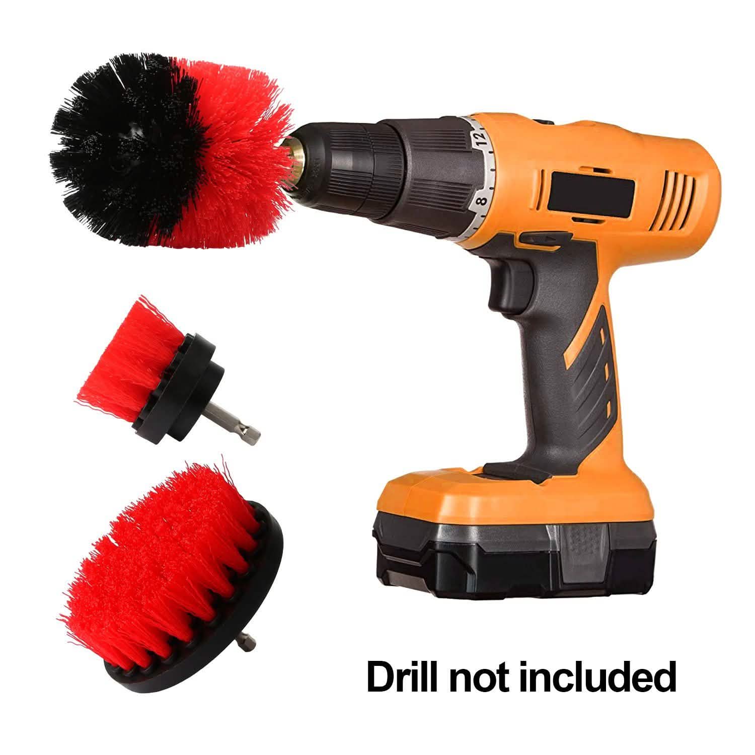 3-Piece Set: Drill Brush Power Scrubber Home Improvement - Tophatter Daily Deals