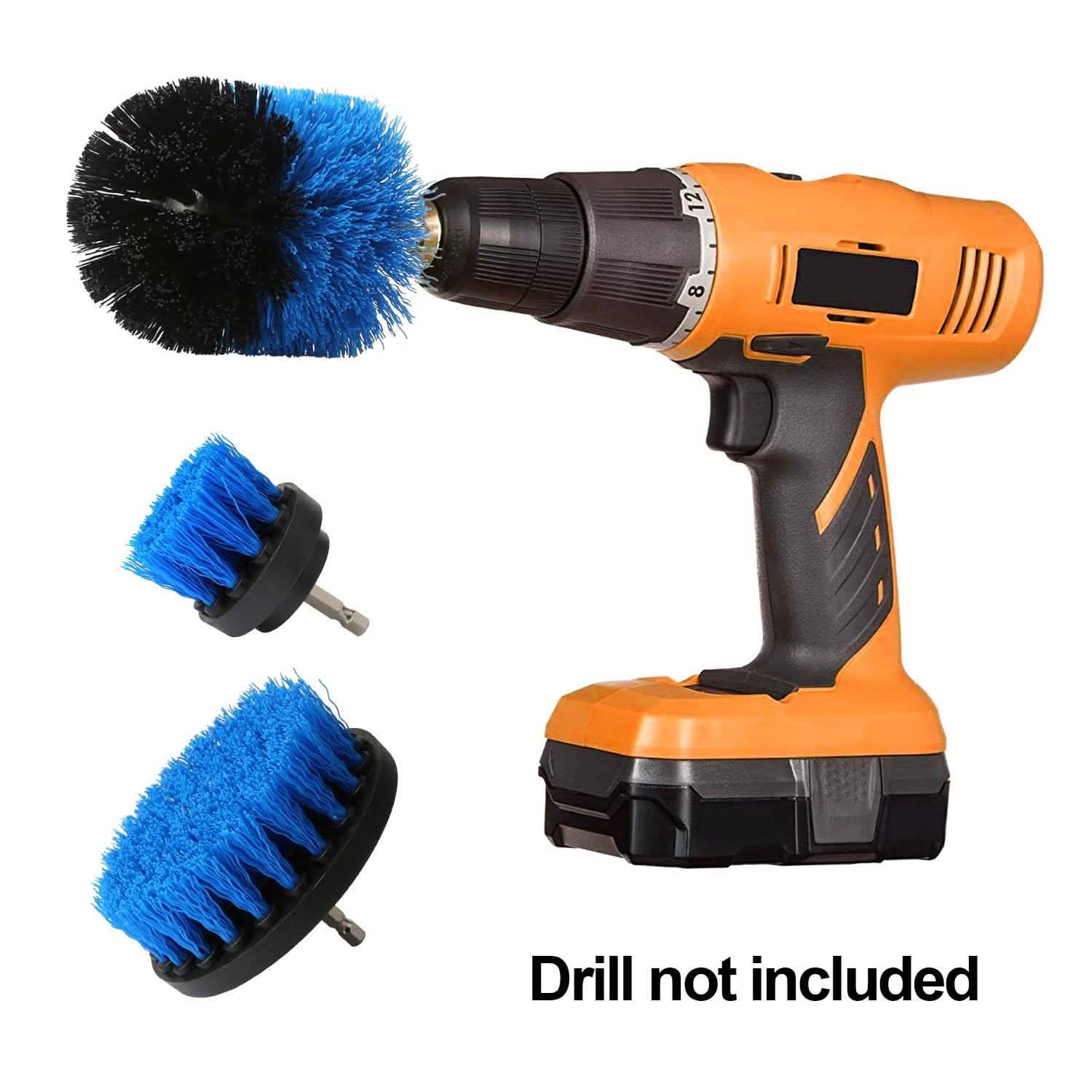 3-Piece Set: Drill Brush Power Scrubber Home Improvement - Tophatter Daily Deals