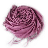 3-Piece Set: Pure Color Tassel Artificial Cashmere Shawl Soft Wrap Gloves, Scarves & Earmuffs - Tophatter Daily Deals