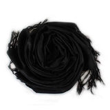 3-Piece Set: Pure Color Tassel Artificial Cashmere Shawl Soft Wrap Gloves, Scarves & Earmuffs - Tophatter Daily Deals
