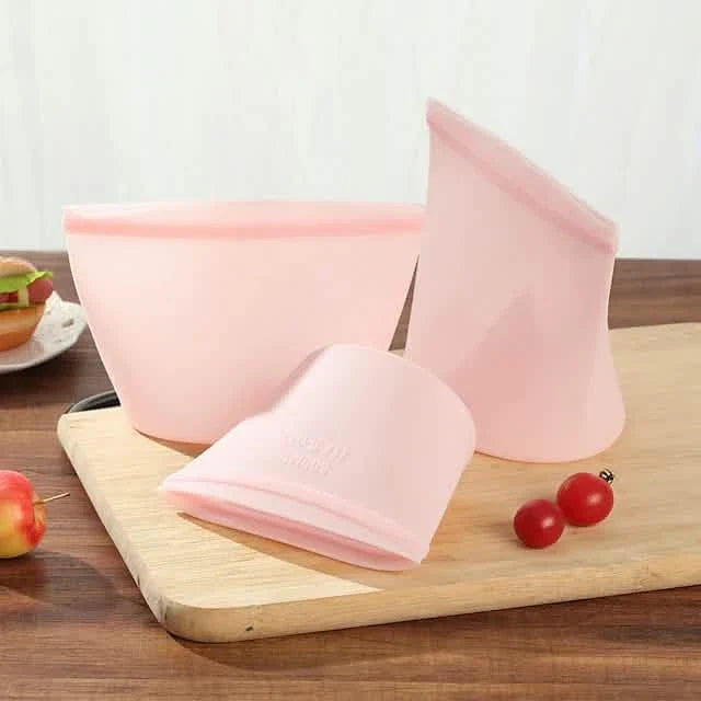 3-Piece Set: Reusable Refrigerator Fresh Bags Kitchen Storage - Tophatter Daily Deals