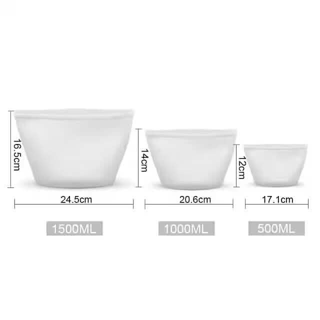 3-Piece Set: Reusable Refrigerator Fresh Bags Kitchen Storage - Tophatter Daily Deals