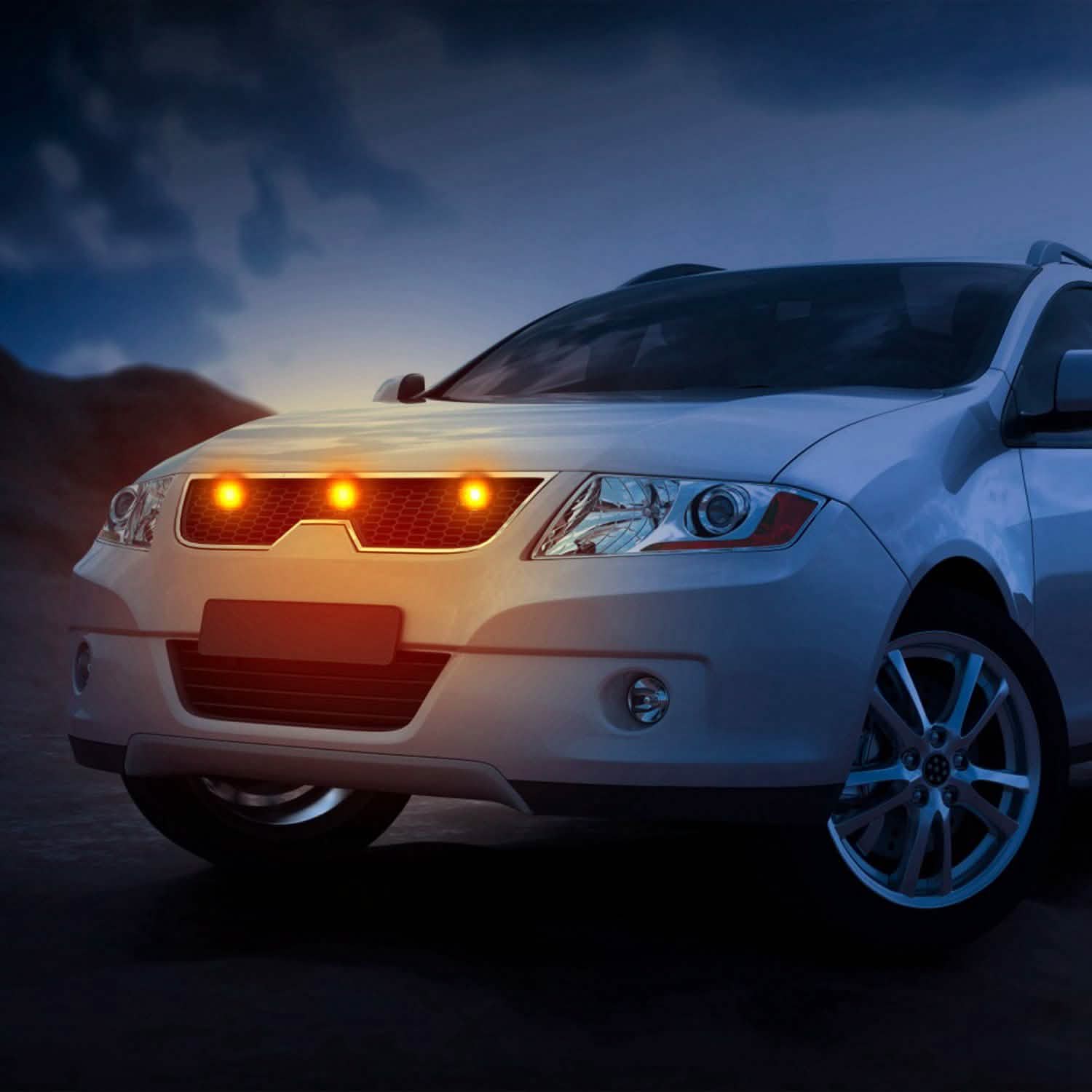 3-Pieces: Amber Eagle Eye LED Light Automotive - Tophatter Daily Deals