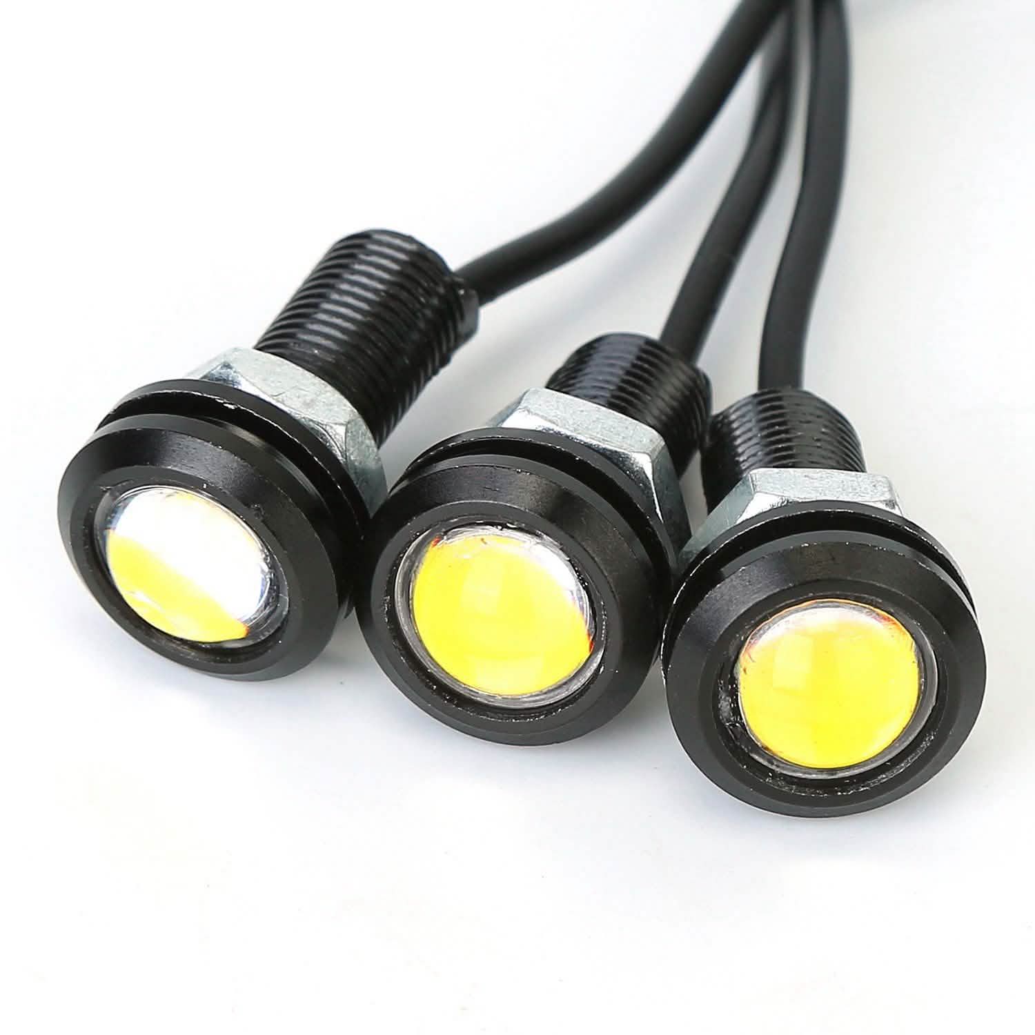 3-Pieces: Amber Eagle Eye LED Light Automotive - Tophatter Daily Deals