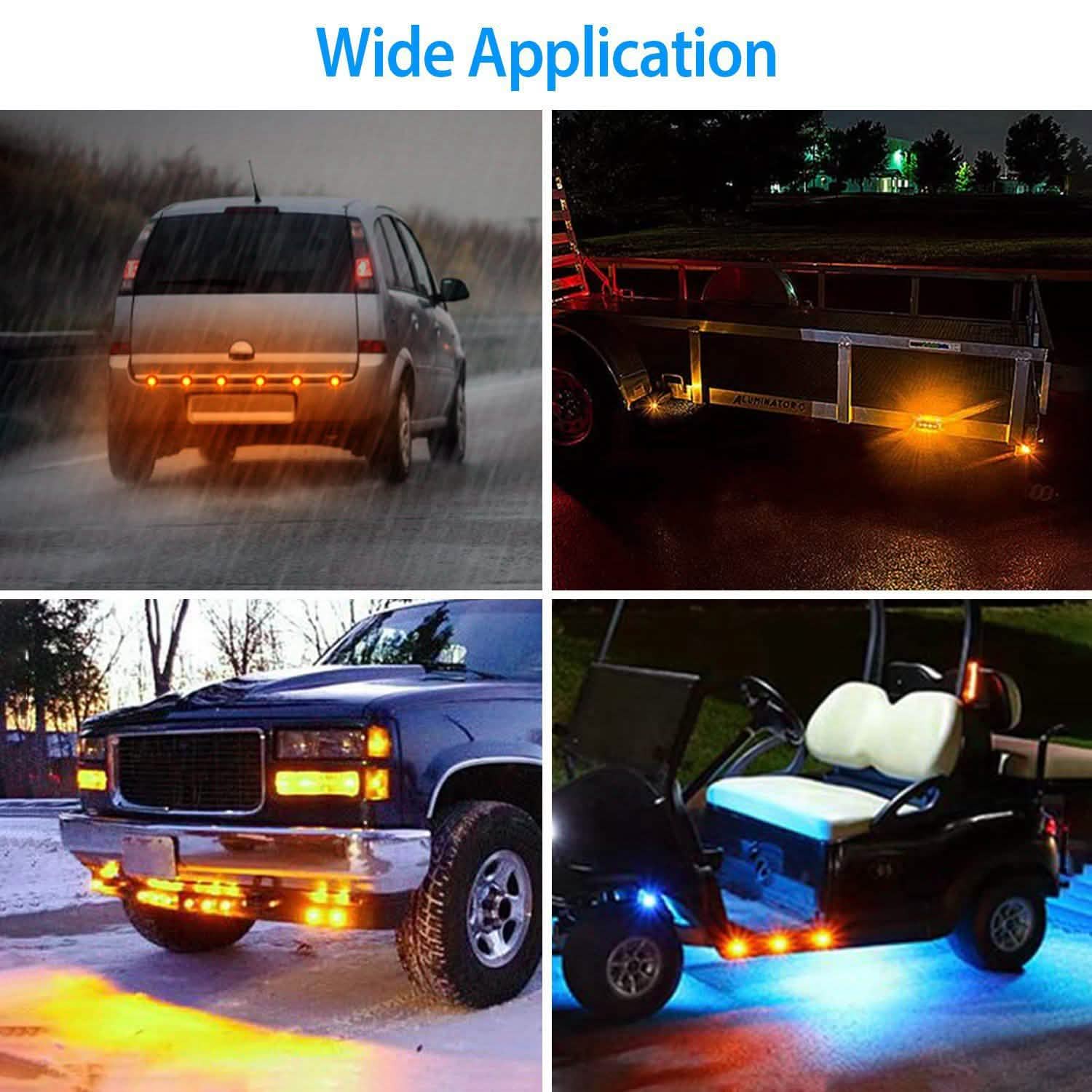 3-Pieces: Amber Eagle Eye LED Light Automotive - Tophatter Daily Deals