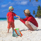 3-Pieces: Beach Mesh Bags Seashell Sand Tote Bag Outdoor Recreation - Tophatter Daily Deals