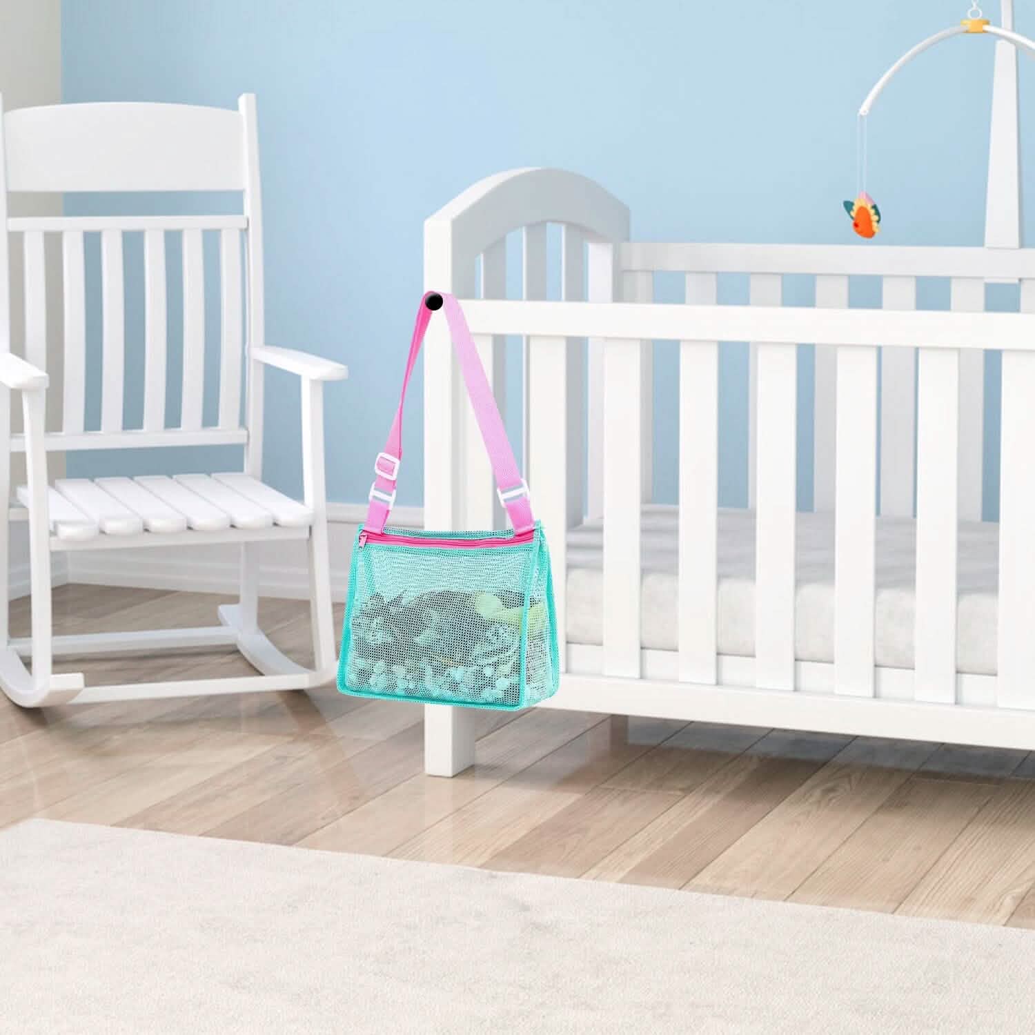 3-Pieces: Beach Mesh Bags Seashell Sand Tote Bag Outdoor Recreation - Tophatter Daily Deals