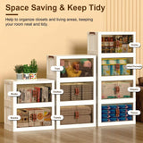 3-Pieces: Foldable Storage Bins with Lid Front Magnetic Door Collapsible Stackable Closet Organizer Kitchen Storage - Tophatter Daily Deals