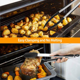 3-Pieces: Kitchen Tongs Stainless Steel with Silicon Kitchen Tools & Gadgets - Tophatter Daily Deals