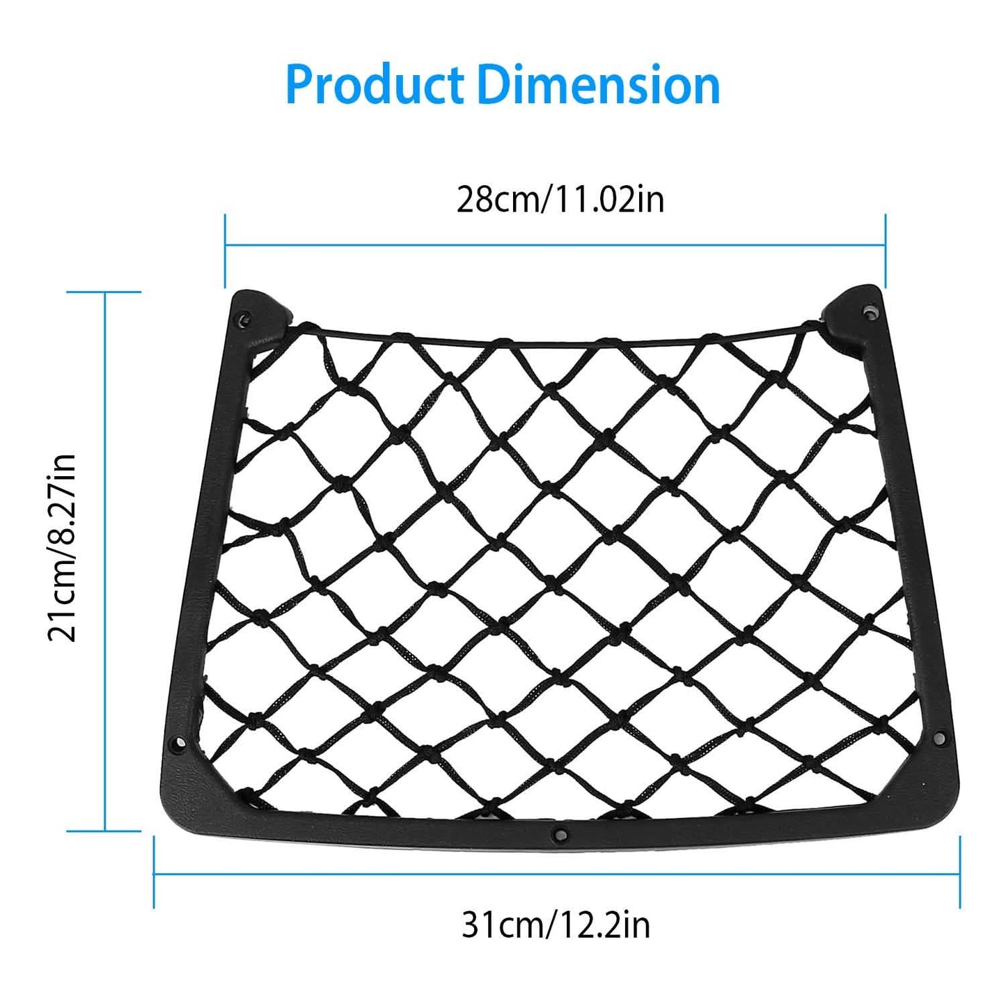 3-Pieces: Mesh Pocket Seat Side Organizer Automotive - Tophatter Daily Deals