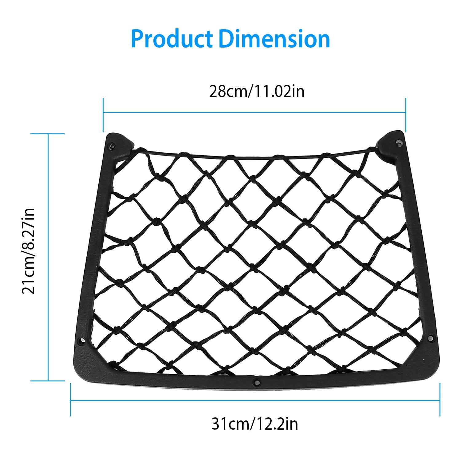 3-Pieces: Mesh Pocket Seat Side Organizer Automotive - Tophatter Daily Deals
