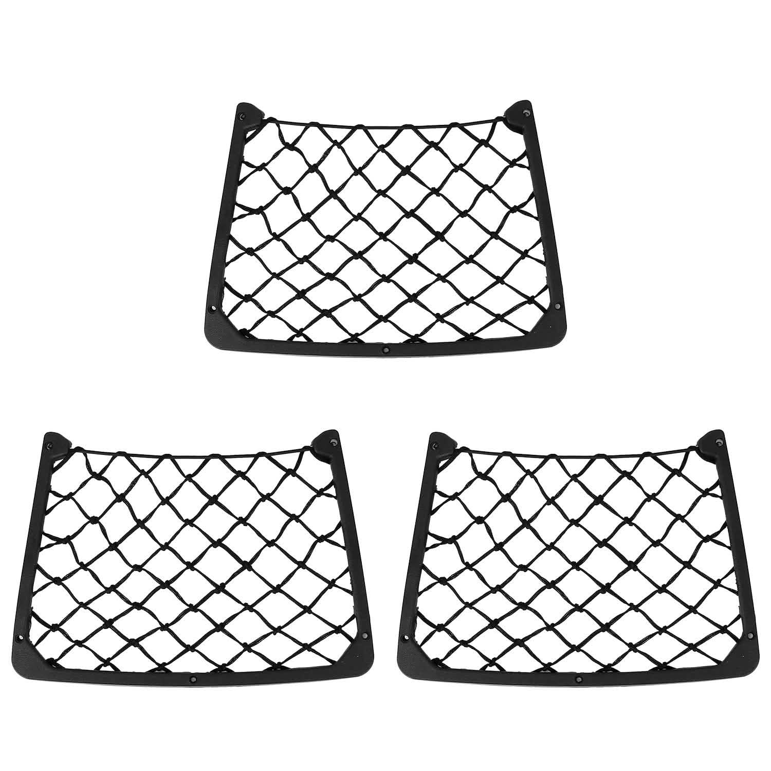 3-Pieces: Mesh Pocket Seat Side Organizer Automotive - Tophatter Daily Deals