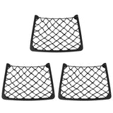 3-Pieces: Mesh Pocket Seat Side Organizer Automotive - Tophatter Daily Deals