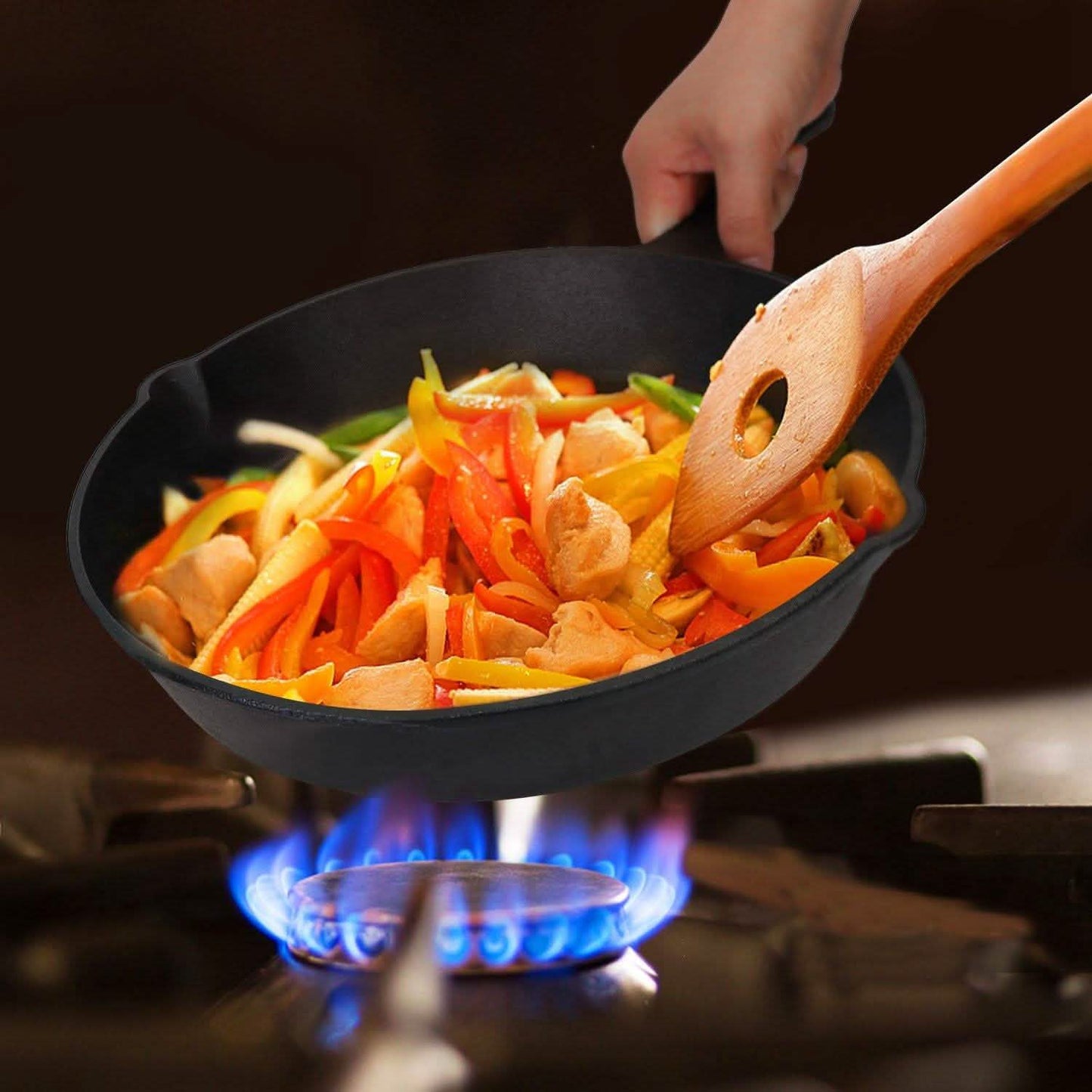 3-Pieces: Pre-Seasoned Cast Iron Skillet Kitchen Tools & Gadgets - Tophatter Daily Deals