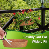 3-Pieces: Trough Coco Basket Half Moon Planter Replacement Garden & Patio - Tophatter Daily Deals