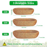 3-Pieces: Trough Coco Basket Half Moon Planter Replacement Garden & Patio - Tophatter Daily Deals