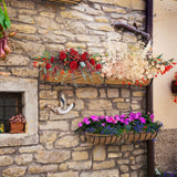 3-Pieces: Trough Coco Basket Half Moon Planter Replacement Garden & Patio - Tophatter Daily Deals