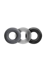OxBalls - Hunky Junk - 3-Pack Cock Ring Set - Grey Sex Toy - Tophatter Daily Deals