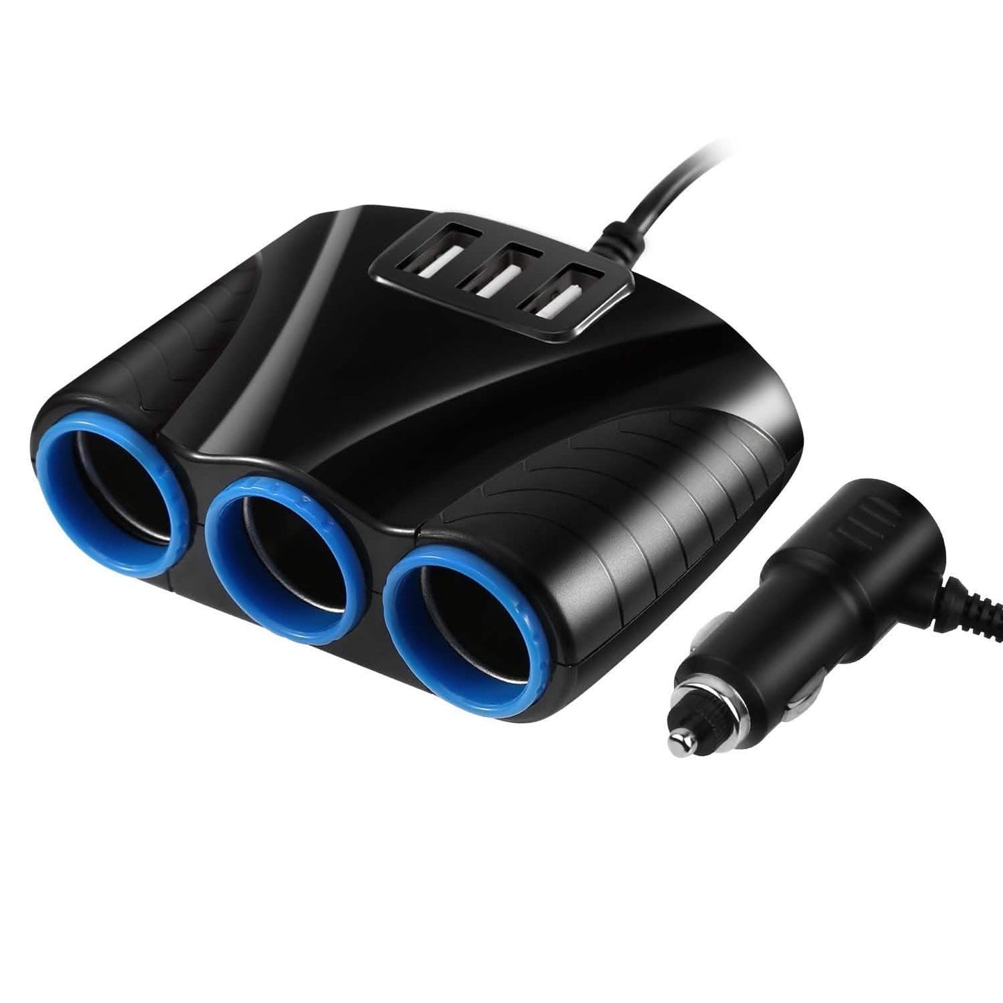 3-Socket Car Cigarette Lighter Splitter Automotive - Tophatter Daily Deals