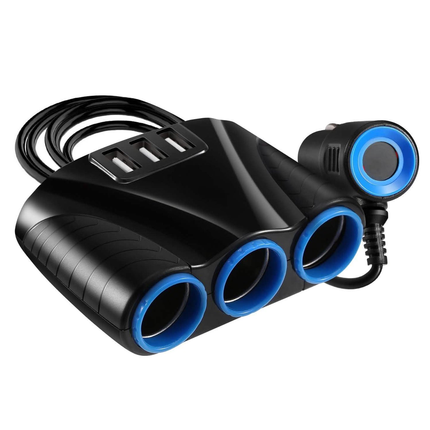 3-Socket Car Cigarette Lighter Splitter Automotive - Tophatter Daily Deals