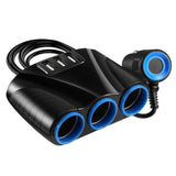 3-Socket Car Cigarette Lighter Splitter Automotive - Tophatter Daily Deals