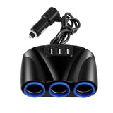 3-Socket Car Cigarette Lighter Splitter Automotive - Tophatter Daily Deals