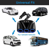 3-Socket Car Cigarette Lighter Splitter Automotive - Tophatter Daily Deals