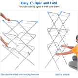 3 Tier Laundry Rack Foldable Clothes Drying Rack Storage & Organization - Tophatter Daily Deals