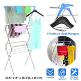 3 Tier Laundry Rack Foldable Clothes Drying Rack Storage & Organization - Tophatter Daily Deals