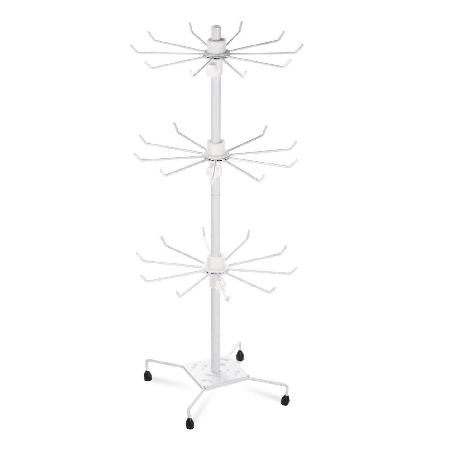 3-Tier Metal Jewelry Rack 30-Hook Necklaces Bracelets Display Stand Storage & Organization - Tophatter Daily Deals