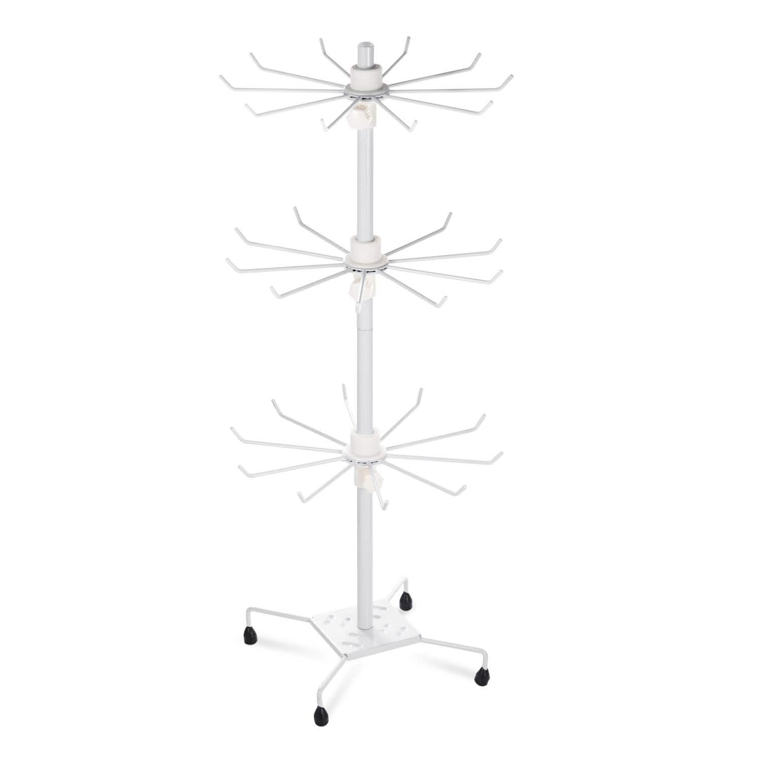3-Tier Metal Jewelry Rack 30-Hook Necklaces Bracelets Display Stand Storage & Organization - Tophatter Daily Deals