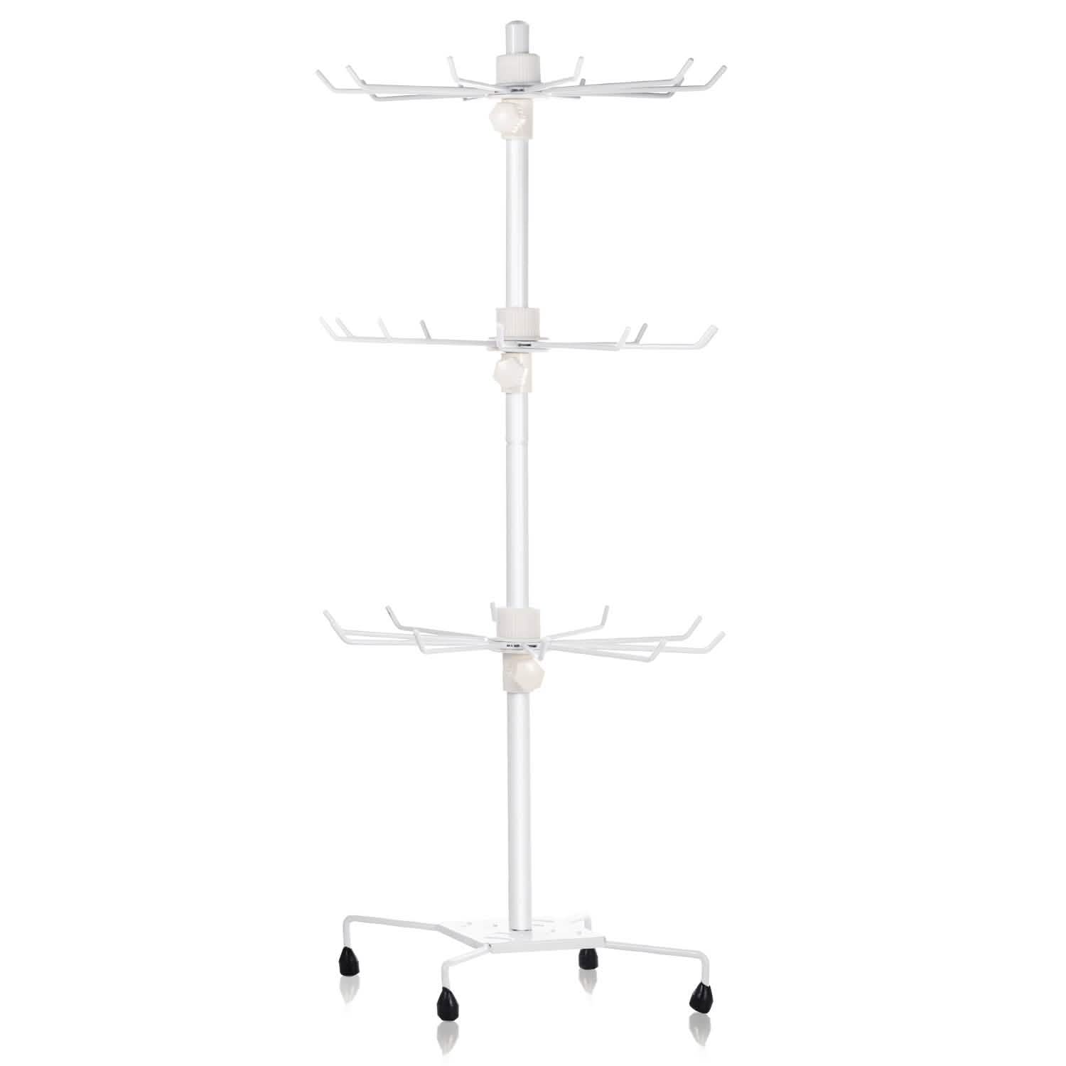 3-Tier Metal Jewelry Rack 30-Hook Necklaces Bracelets Display Stand Storage & Organization - Tophatter Daily Deals