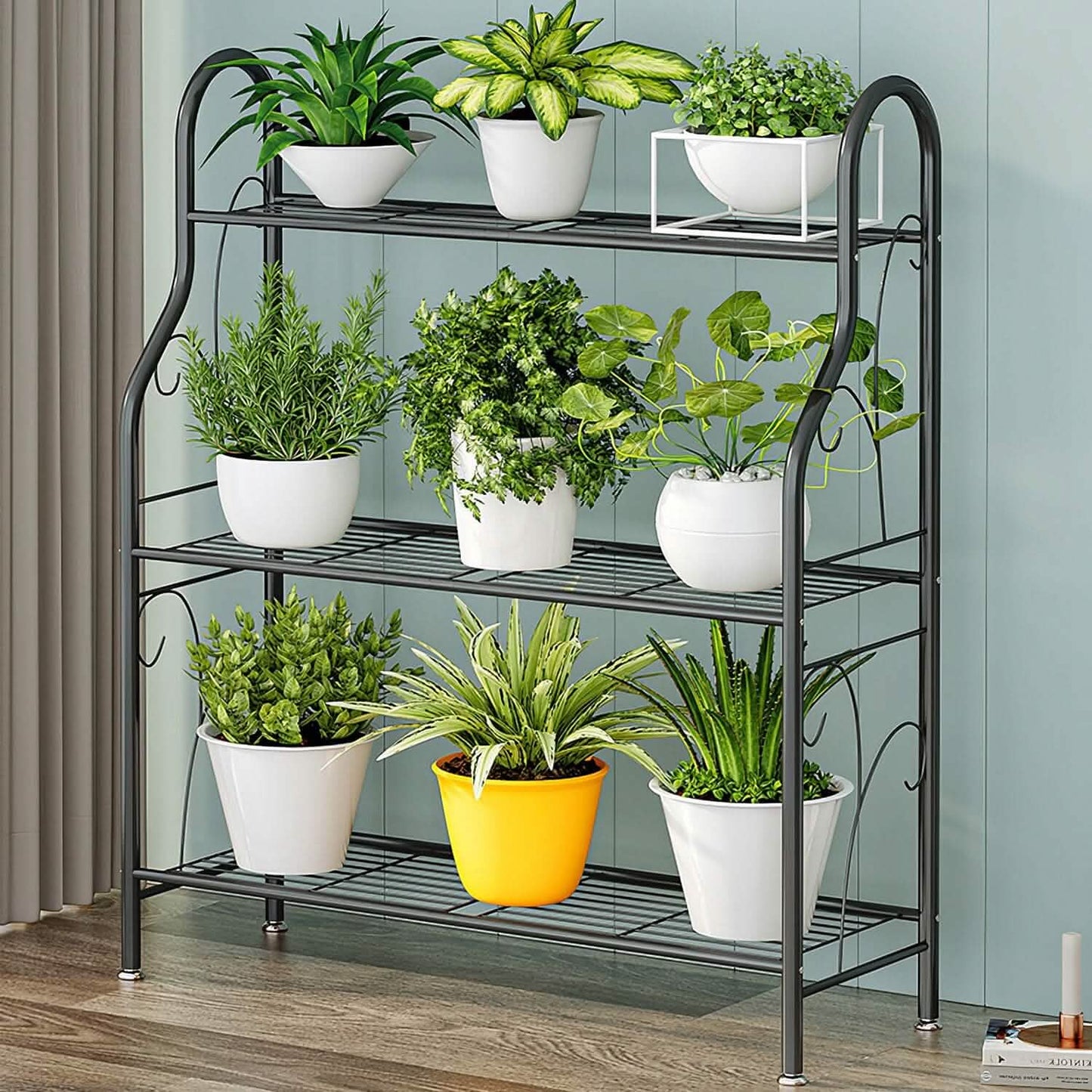 3-Tier Plant Stand Shelf Display Rack Garden & Patio - Tophatter Daily Deals
