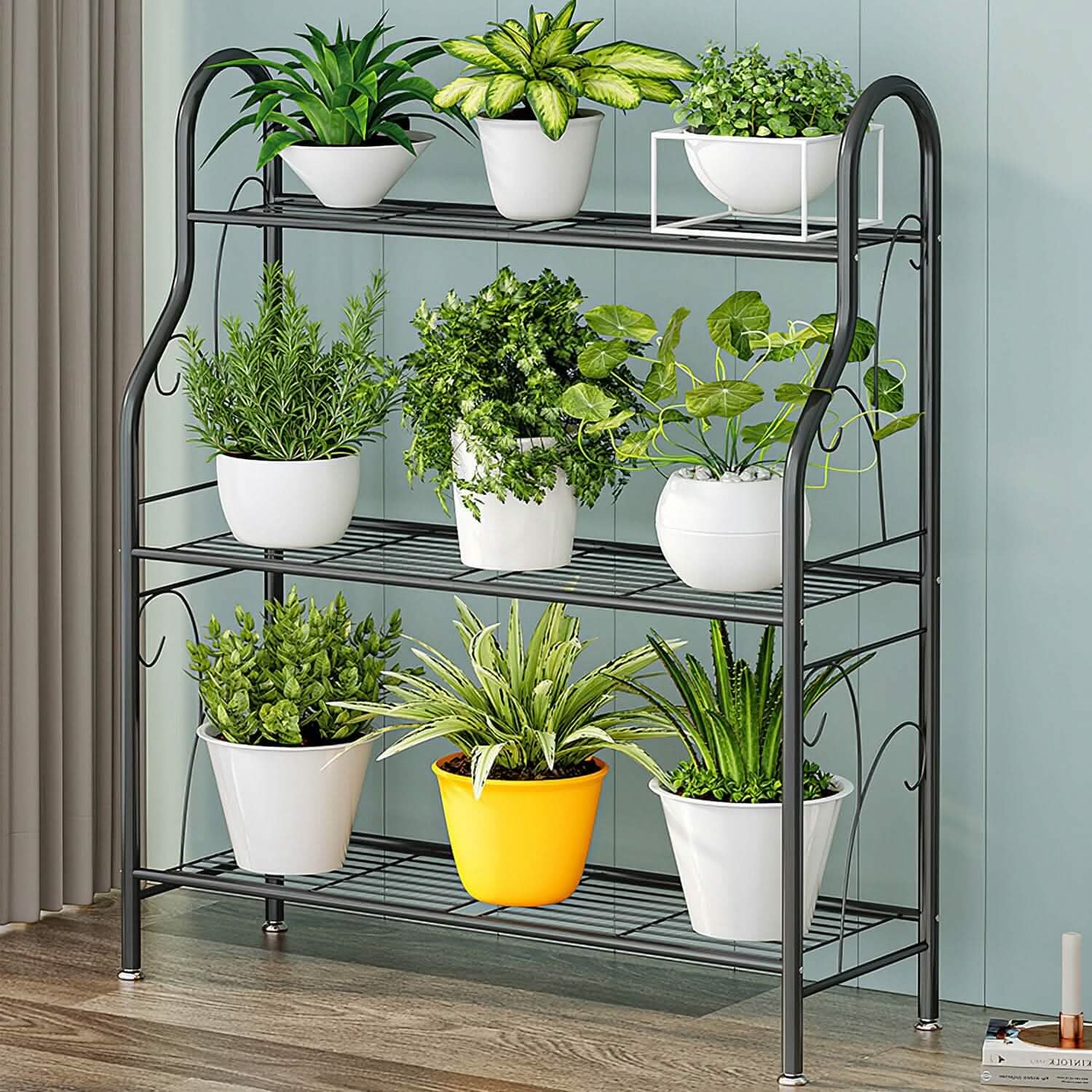 3-Tier Plant Stand Shelf Display Rack Garden & Patio - Tophatter Daily Deals