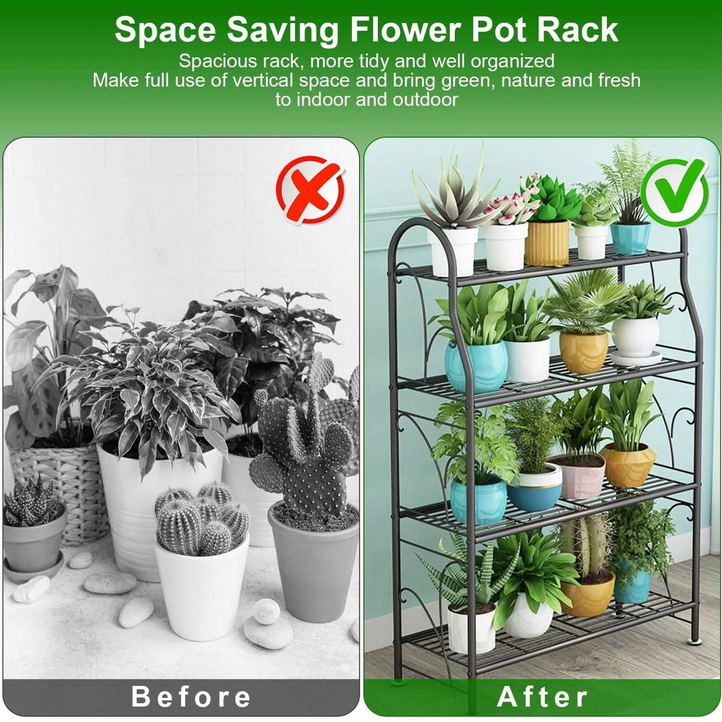 3-Tier Plant Stand Shelf Display Rack Garden & Patio - Tophatter Daily Deals