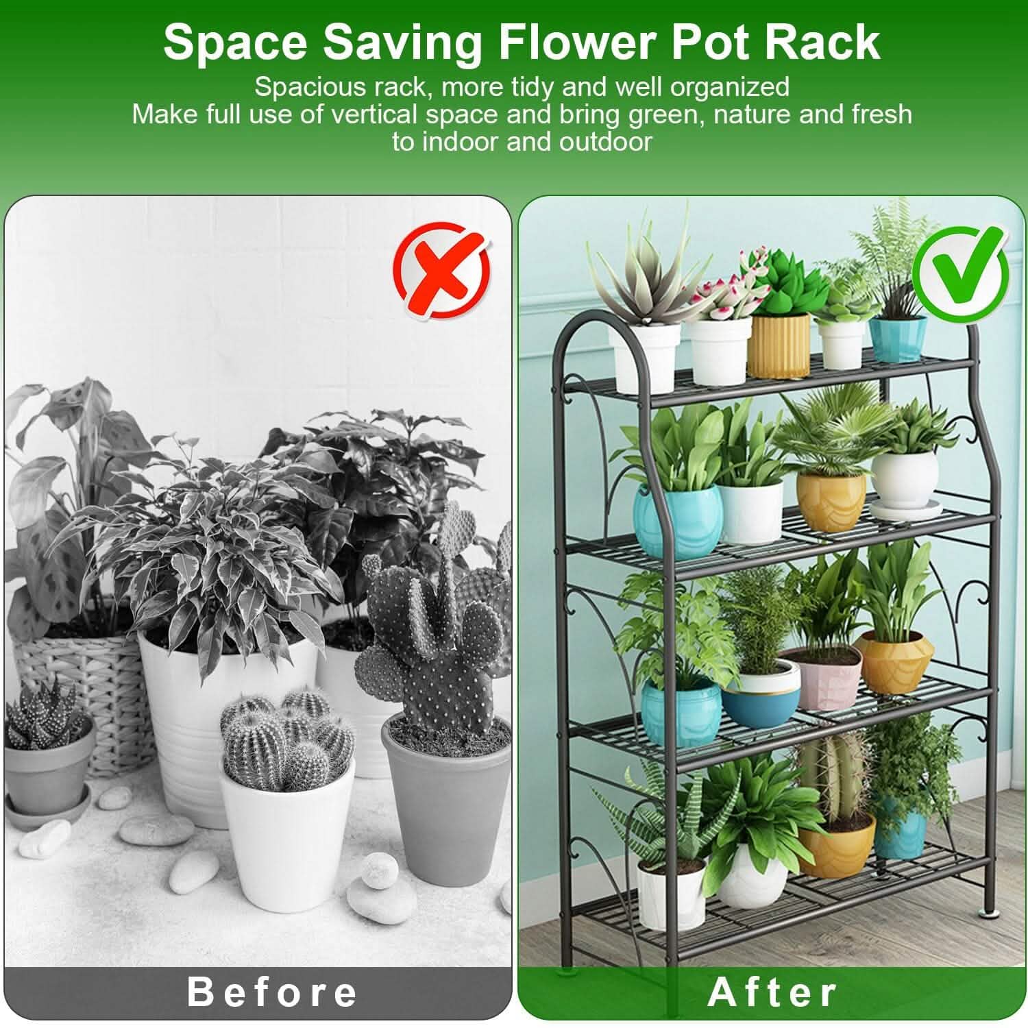 3-Tier Plant Stand Shelf Display Rack Garden & Patio - Tophatter Daily Deals