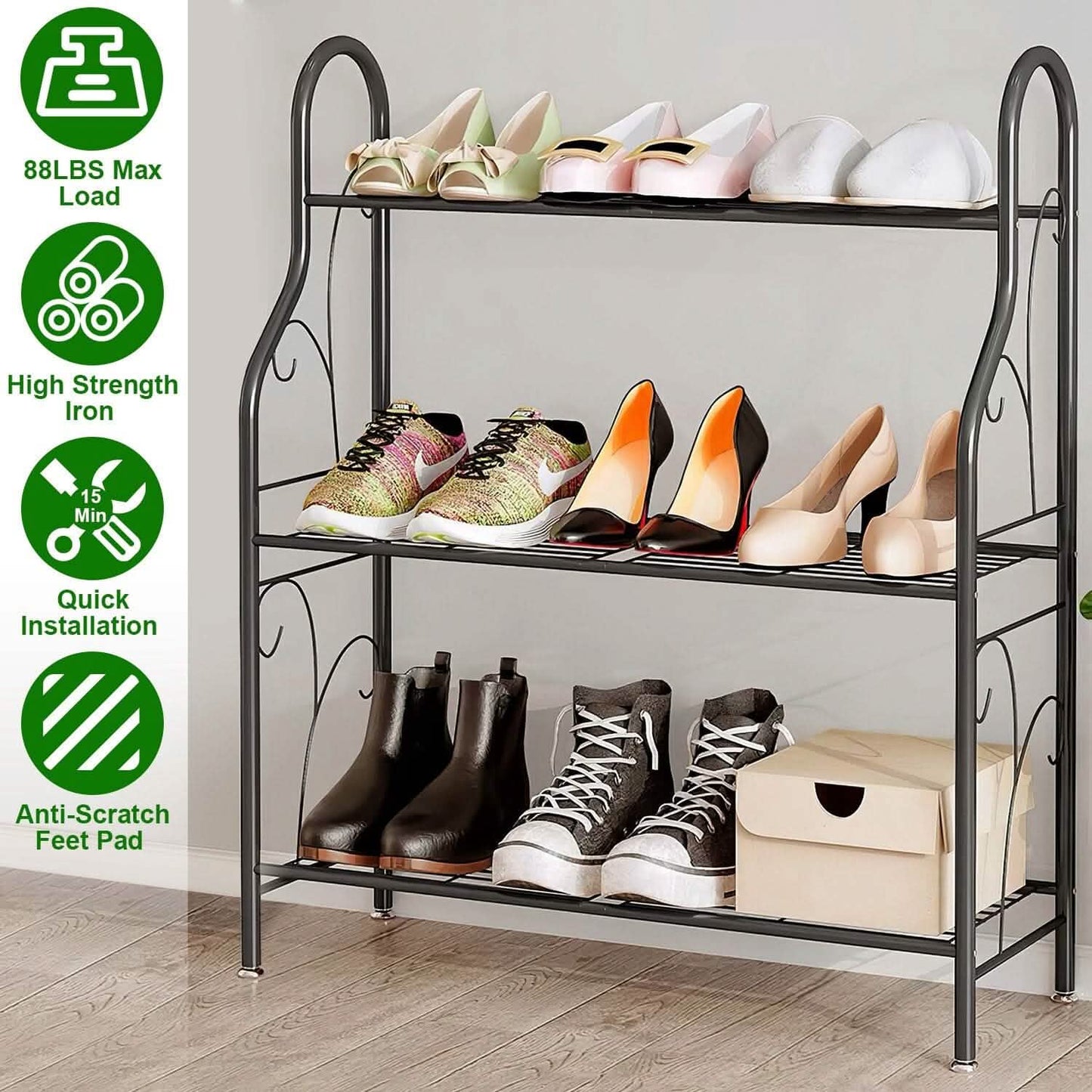 3-Tier Plant Stand Shelf Display Rack Garden & Patio - Tophatter Daily Deals