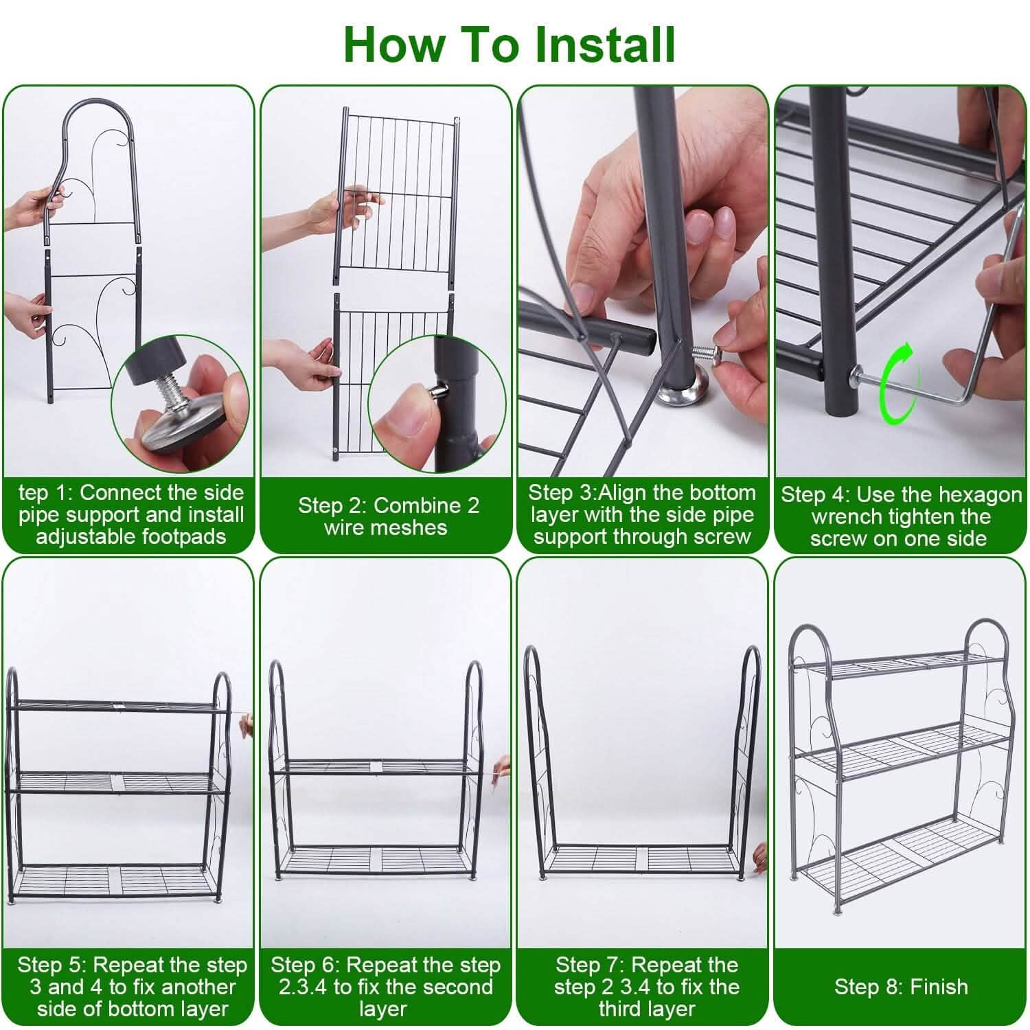 3-Tier Plant Stand Shelf Display Rack Garden & Patio - Tophatter Daily Deals