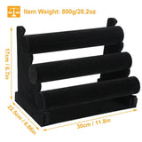 3-Tier Velvet Jewelry Stand Storage & Organization - Tophatter Daily Deals