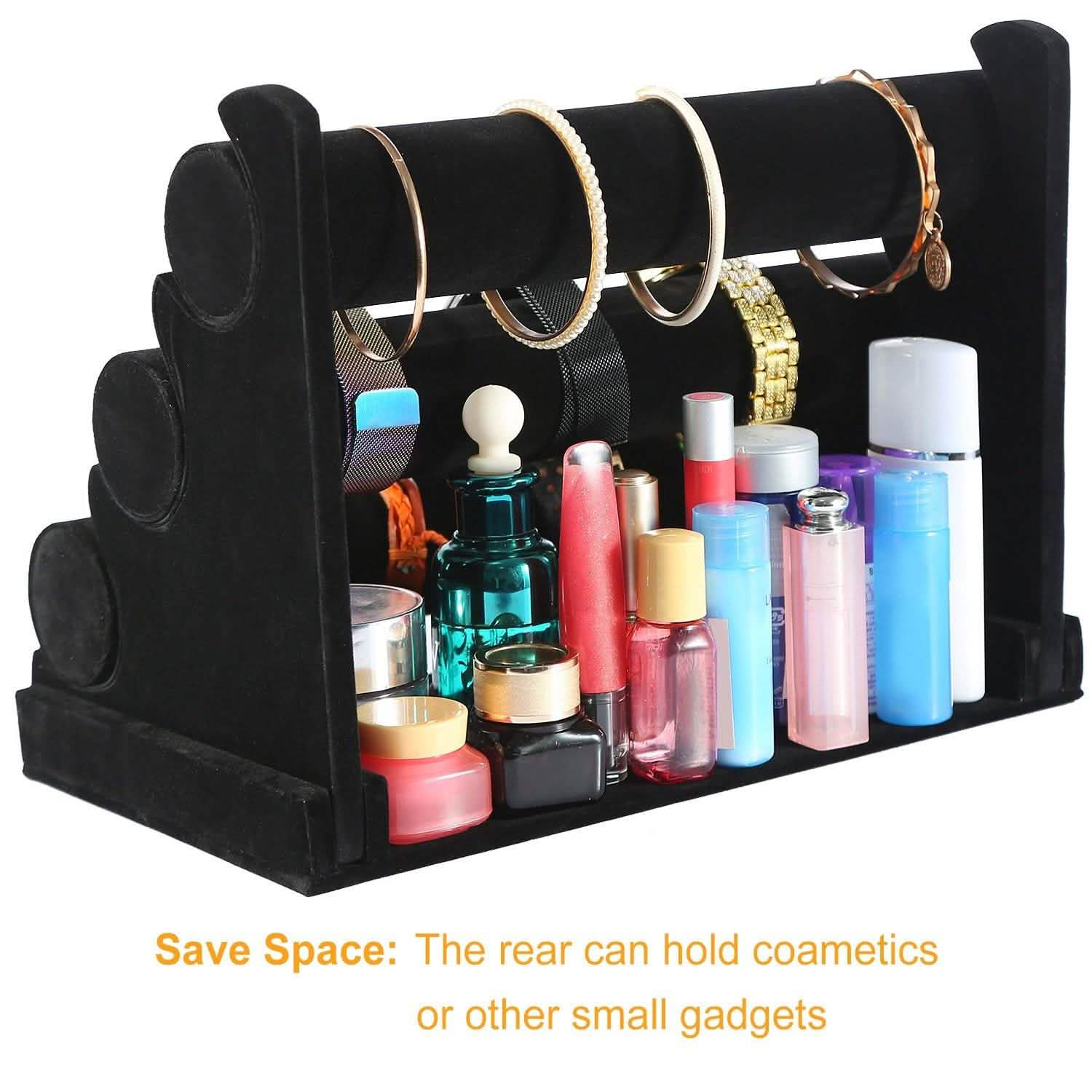 3-Tier Velvet Jewelry Stand Storage & Organization - Tophatter Daily Deals