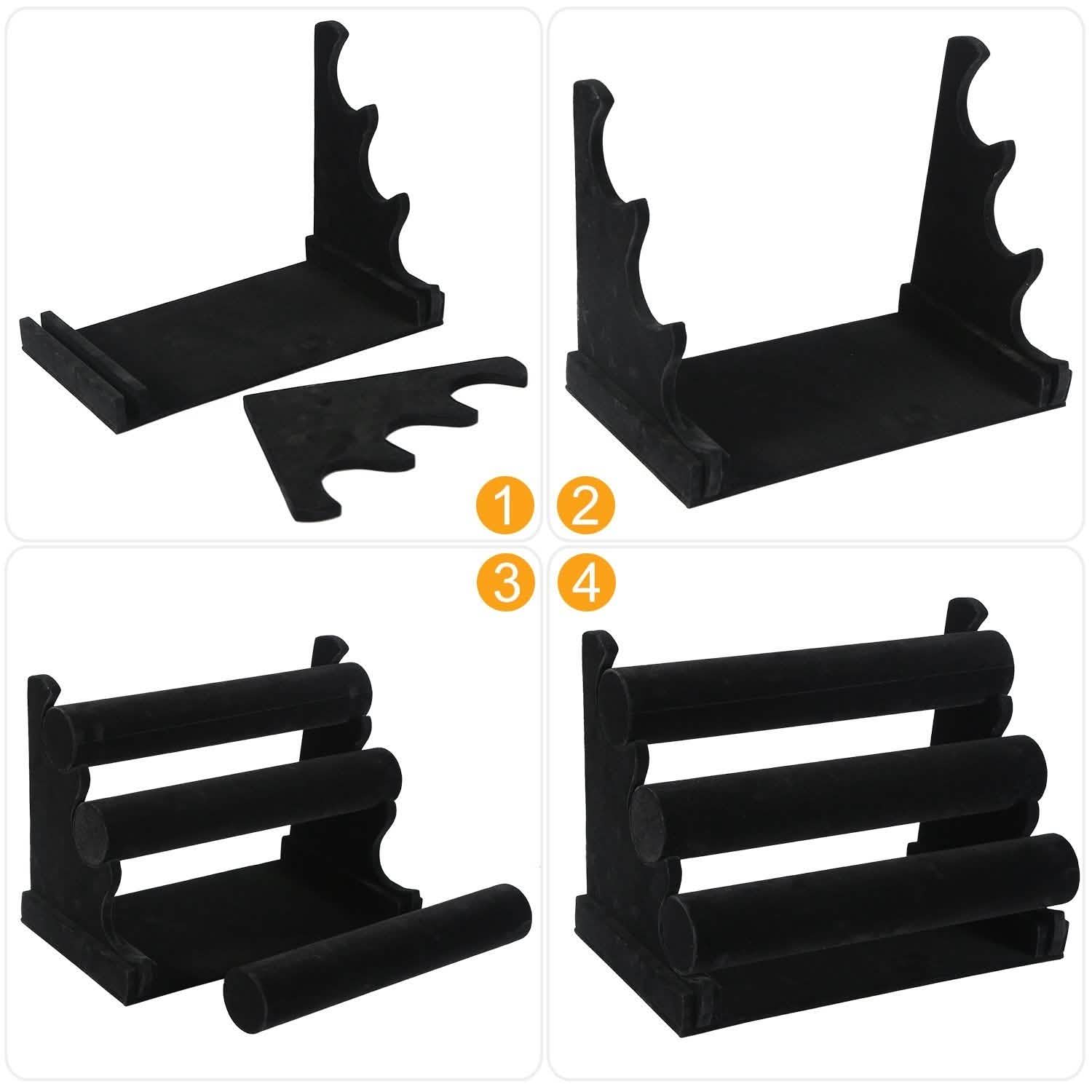 3-Tier Velvet Jewelry Stand Storage & Organization - Tophatter Daily Deals