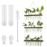 3-Tier Wall Hanging Glass Tube Planter Garden & Patio - Tophatter Daily Deals