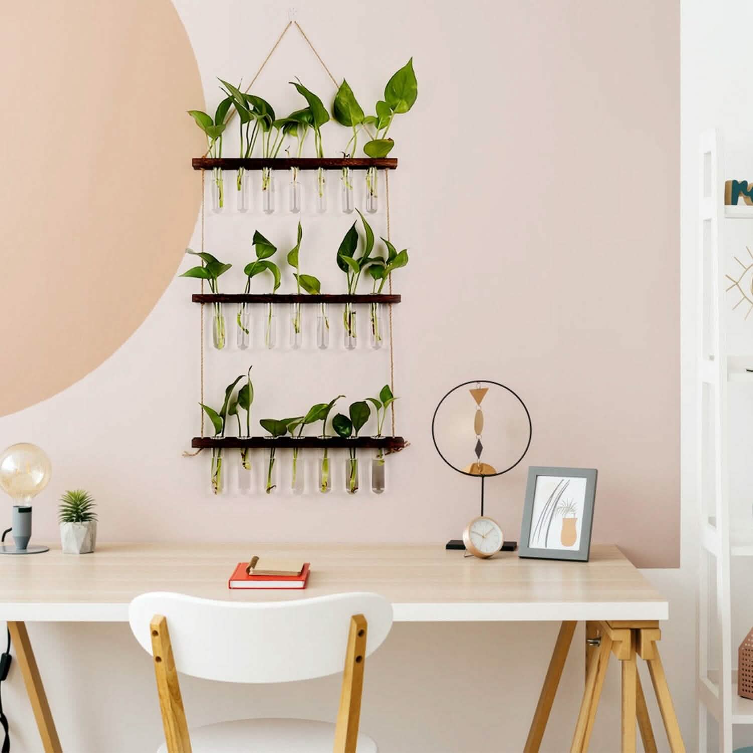3-Tier Wall Hanging Glass Tube Planter Garden & Patio - Tophatter Daily Deals