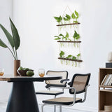 3-Tier Wall Hanging Glass Tube Planter Garden & Patio - Tophatter Daily Deals