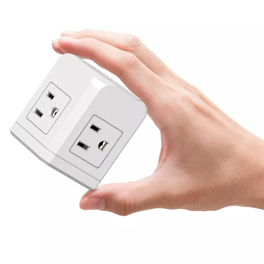 3 Wall Outlets with 3 USB Ports (5ft cord) USB Charger - Tophatter Daily Deals