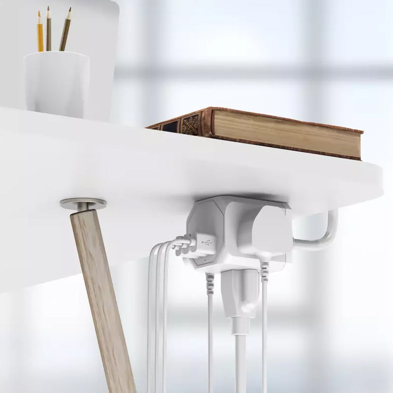 3 Wall Outlets with 3 USB Ports (5ft cord) USB Charger - Tophatter Daily Deals