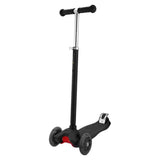 3-Wheeled LEDs Kick Scooter for Kids Flashing Scooter Adjustable Height Black Toys & Games - Tophatter Daily Deals