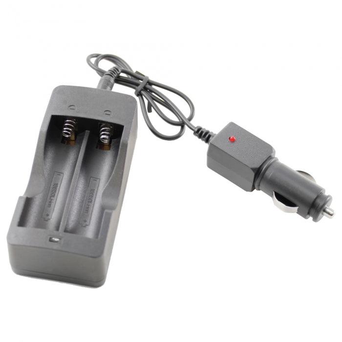 Car Charger 3.7 V Li-ion Double Battery Charger Self Defense - Tophatter Daily Deals